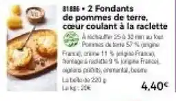 Thiriet 31886 • 2 Fondants de pommes de terre, cœur coulant à la raclette offre