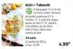 Thiriet Taboulé offre