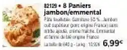 Thiriet 8 Paniers jambon/emmental offre