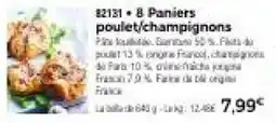 Thiriet 8 Paniers poulet/champignons offre