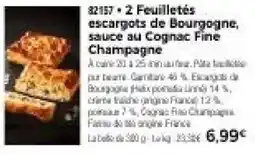 Thiriet 2 Feuilletés escargots de Bourgogne offre
