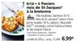 Thiriet Paniers noix de St-Jacques' à la bretonne offre