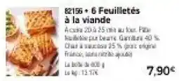 Thiriet 6 Feuilletés à la viande offre