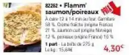 Thiriet Flamm' saumon/poireaux offre