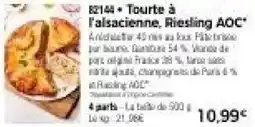 Thiriet Tourte à l'alsacienne, Riesling AOC offre