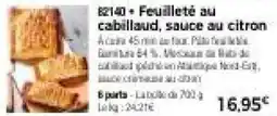 Thiriet Feuilleté au cabillaud offre