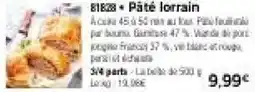 Thiriet Pâté lorrain offre