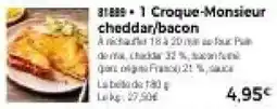 Thiriet Croque-Monsieur cheddar/bacon offre