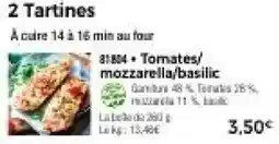 Thiriet Tomates/mozzarella/basilic offre
