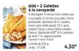 Thiriet Galettes à la savoyarde offre