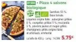 Thiriet Pizza 4 saisons biologique offre