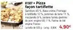 Thiriet Pizza façon tartiflette offre
