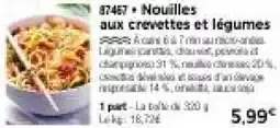 Thiriet Nouilles aux crevettes et légumes offre