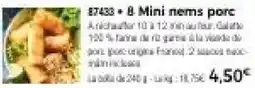 Thiriet 8 Mini nems porc offre