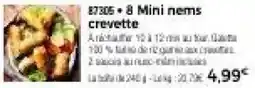Thiriet 8 Mini nems crevette offre