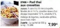 Thiriet Pad thai aux crevettes offre
