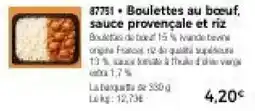 Thiriet Boulette au bœuf offre