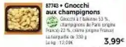 Thiriet Gnocchi aux champignons offre