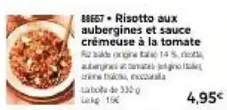 Thiriet BBEET Risotto aux aubergines et sauce crèmeuse à la tomate offre