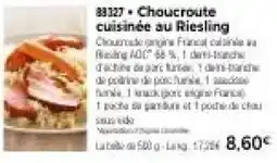 Thiriet Choucroute cuisinée au Riesling offre