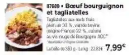 Thiriet Bœuf bourguignon et tagliatelles offre