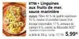 Thiriet 87766 + Linguines aux fruits de mer. sauce marinière offre