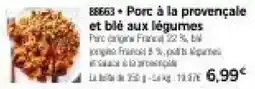 Thiriet 88663 + Porc à la provençale et blé aux légumes offre
