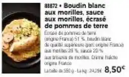 Thiriet Boudin blanc aux morilles offre