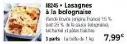 Thiriet Lasagnes à la bolognaise offre