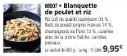 Thiriet Blanquette de poulet et riz offre