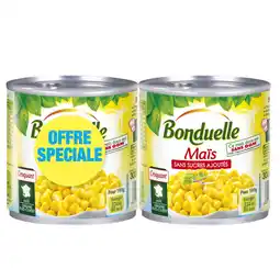 Auchan Supermarché Bonduelle maïs sans sucres ajoutés bonduelle offre