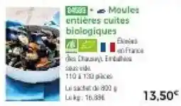 Thiriet Moules entières cuites biologiques offre