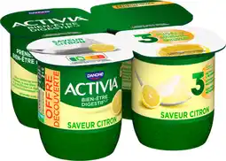Auchan Supermarché Danone activia citron offre