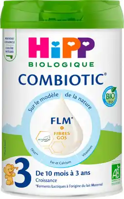 Auchan Supermarché Hipp lait 3 combiotic bio hipp offre