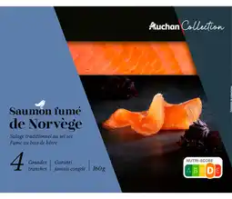 Auchan Supermarché Saumon fumé de norvège auchan collection offre