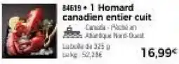 Thiriet Homard canadien entier cuit offre