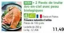 Thiriet Arc-en-ciel avec peau biologiques offre