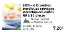 Thiriet Crevettes nordiques sauvages décortiquées cuites offre