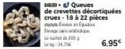 Thiriet Queues de crevettes décortiquées crues offre