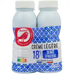 Auchan Supermarché Auchan crème légère semi épaisse auchan offre