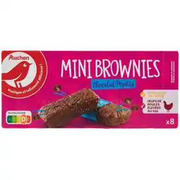 Auchan Supermarché Auchan mini brownies aux pépites de chocolat auchan offre