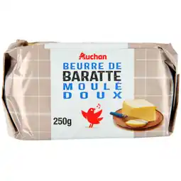 Auchan Supermarché Auchan beurre de baratte moulé doux auchan offre