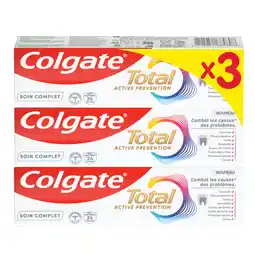 Auchan Supermarché Colgate dentifrice total active colgate offre