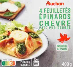 Auchan Supermarché Auchan feuilletés épinards chèvre surgelés auchan offre