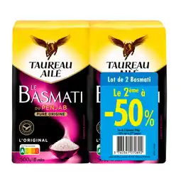 Auchan Supermarché Taureau aile riz basmati long grain taureau ailé offre