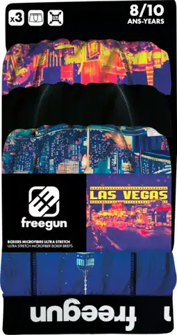 Auchan Boxers garçon freegun offre