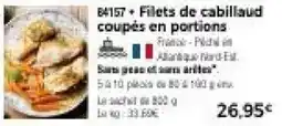 Thiriet Filets de cabillaud offre