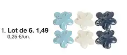 Zeeman Barrettes fleurs offre