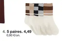 Zeeman 5 paires offre