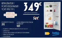 E.Leclerc Beko - refrigerateur 1 porte rss2e65k40un- tout utile 252 l offre